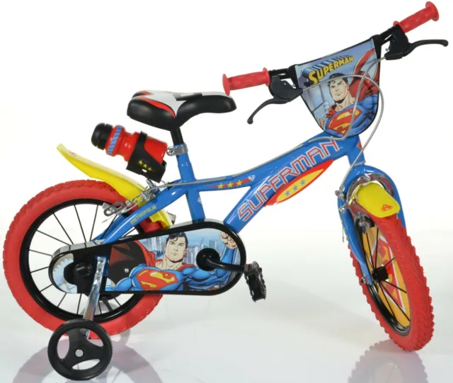 Bici Misura 16 Superman Bimbo Dino Bikes Bicicletta Bambino 616-Sm Supereroe New
