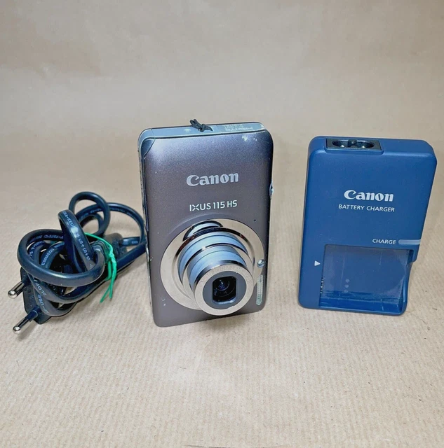 Canon IXUS 115 HS - Cámara digital + cargador + Tarjeta SD de 1 GB - Probado