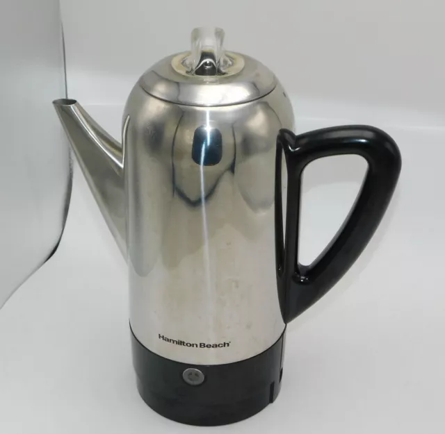 Hamilton Beach 40616R 12 Cup Electric Percolator Coffee Maker - Stainless  Steel