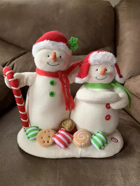 2008 Hallmark Singing Snowman Jingle Pals Animated Plush Christmas Decor Works