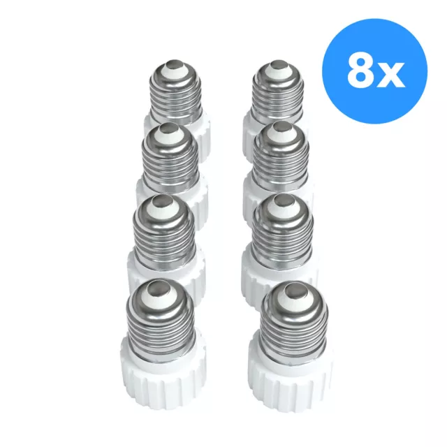 8x Adaptador Del Zócalo de Lámpara E27 GU10 Versión Enchufe Bombilla Convertidor