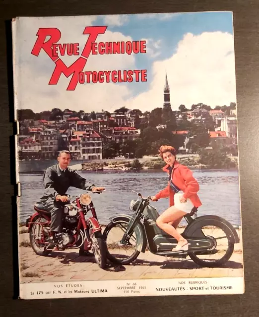 REVUE TECHNIQUE TOURISTIQUE MOTOCYCLISTE n° 68 SEPT 1953 LA 175 cm3 FN & ULTIMA