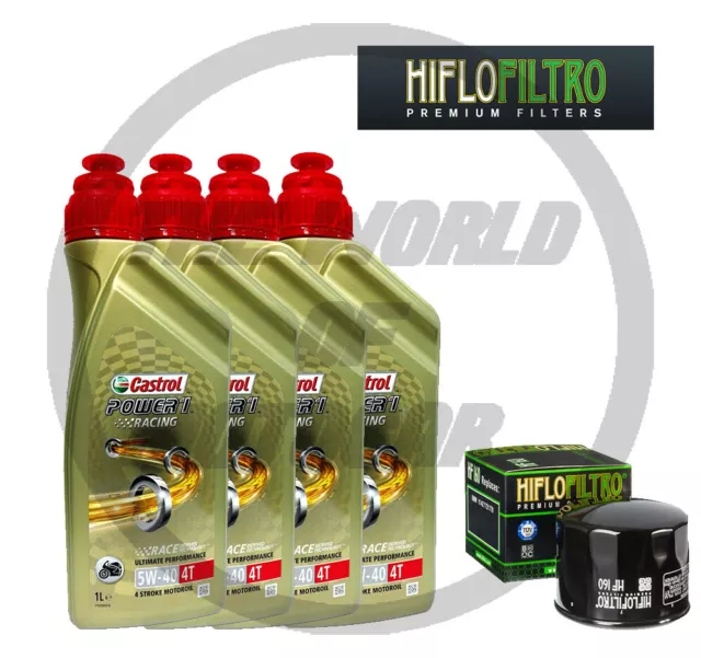 Kit/Tagliando Bmw R/1200/Gs Lc 2013-2018  Olio Castrol Racing 5W40 Filtro Olio