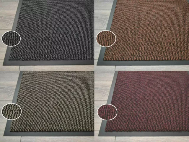 Heavy Duty Barrier Door Mat Rug Non Slip Washable Large Small Hard Wearing UK