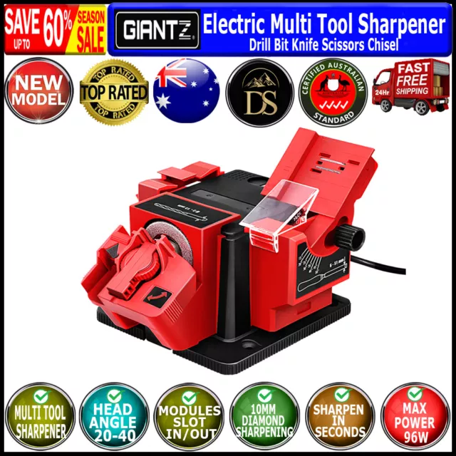 GIANTZ Electric Multi Tool Sharpener Function Drill Bit Knife Scissors Chisel