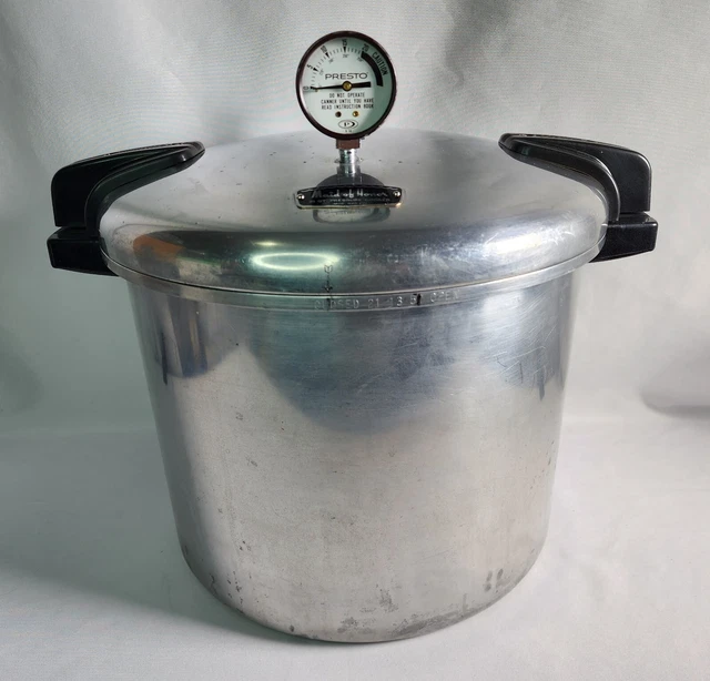 Vintage Maid of Honor 12 QT. Heavy Cast Aluminum Pressure Cooker Mod 620.12