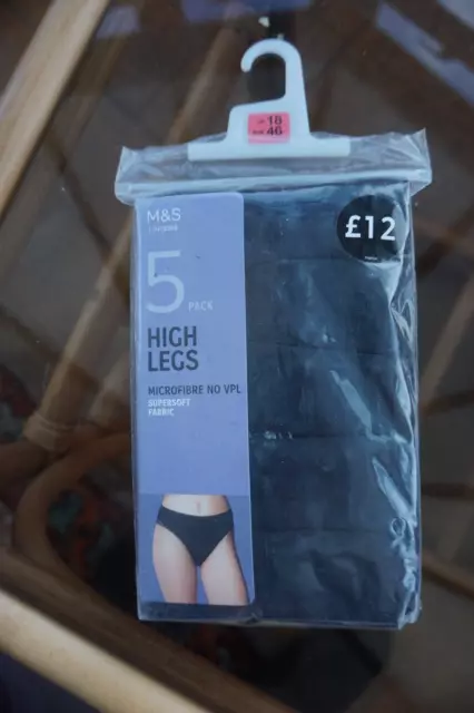 M & S Nude No VPL Microfibre High Leg Knickers £5.58 - PicClick UK