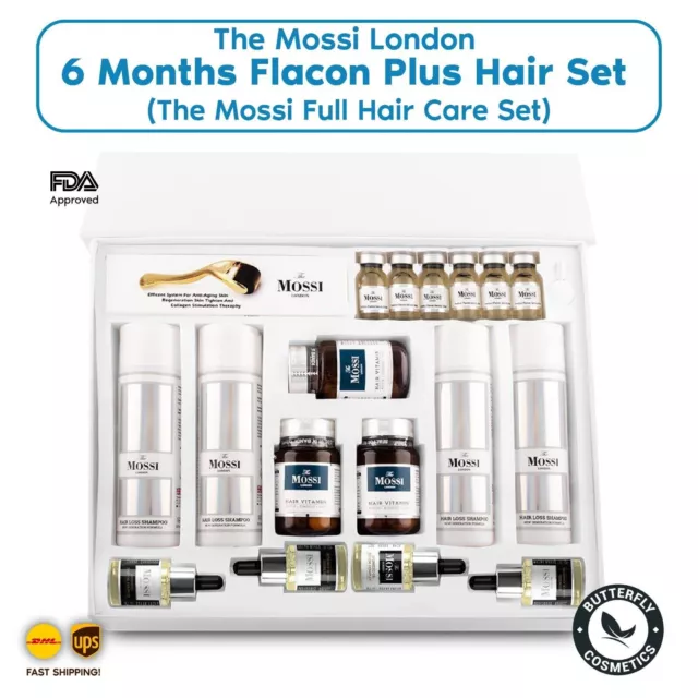 The Mossi London 6 Months Flacon Plus Hair Set (The Mossi Full Hair Care Set)