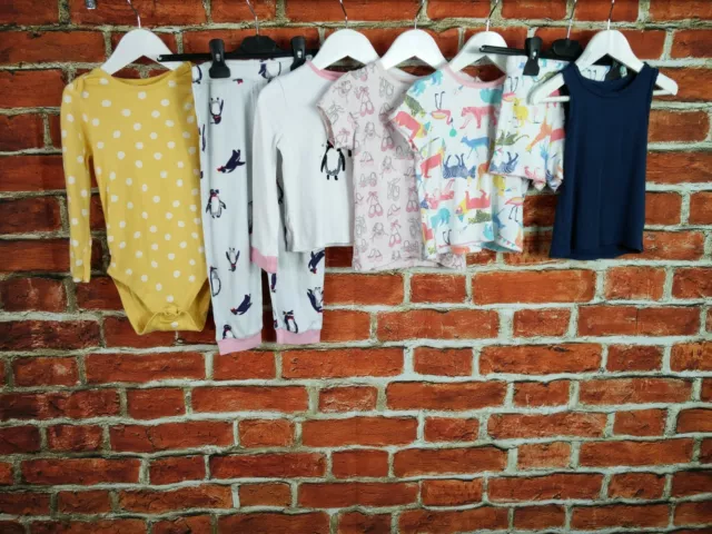 Girls Bundle Age 2-3 Years John Lewis M&S Etc Vest Bodysuit Tee Pyjamas Set 98Cm