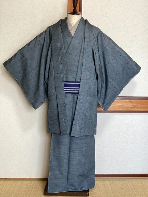 Vintage Japanese Mens Kimono set - Antique Japanese Kimono and Haori