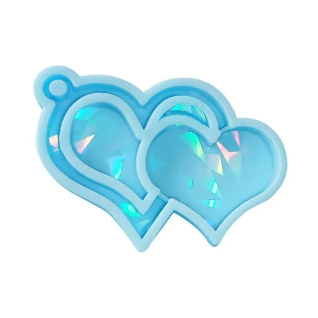 HEART SILICONE MOLDS for DIY Pendant Necklace Charm Epoxy Resin Jewelry  Making $14.51 - PicClick AU