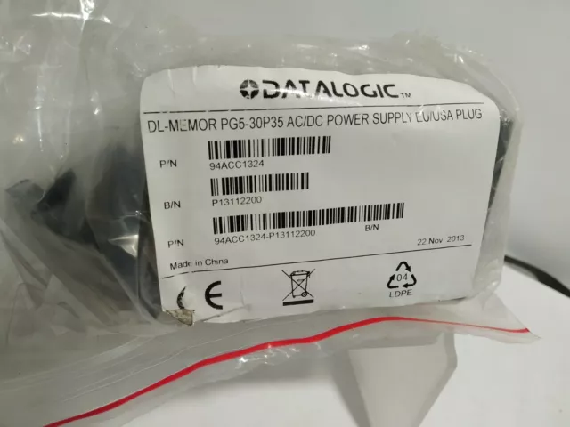 DL-MEMOR PG5-30P35 EU USA  5V 3A Ac STD-0530V ADAPTER TECH P13112200 94ACC1324 3