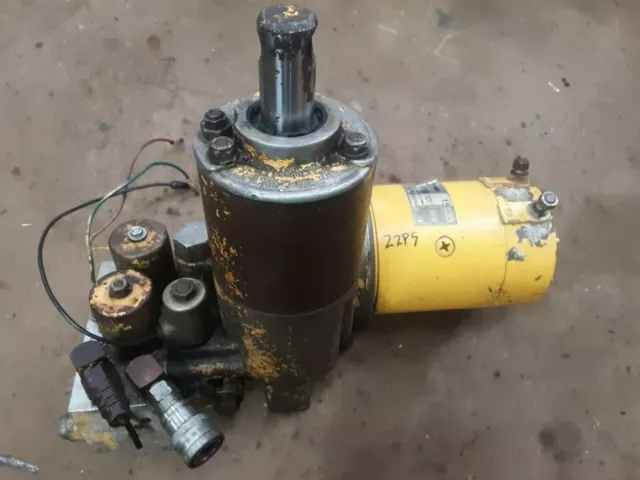 Working Meyer E-60 Snow Plow Pump Hydraulic Unit Rebuildable Core Hairline Crack