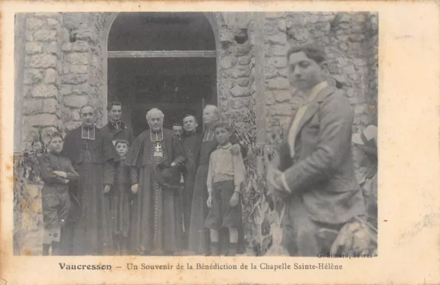 Cpa 92 Vaucresson Un Souvenir De La Benediction De La Chapelle Sainte Helene