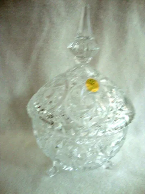 Wunderschöne Bleikristall Vase Kugel wie neu 3