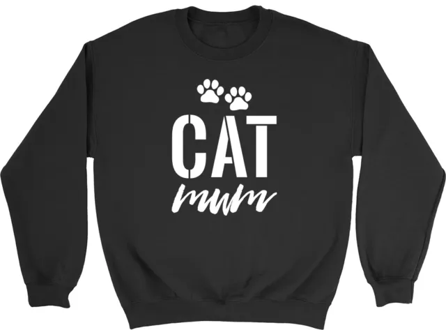 Cat Mum Womens Ladies Sweatshirt Jumper