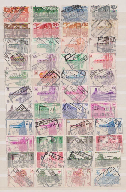 Eisenbahnpaketpost Belgien /Collection Timbres Belgique  Colis Postaux 2scans