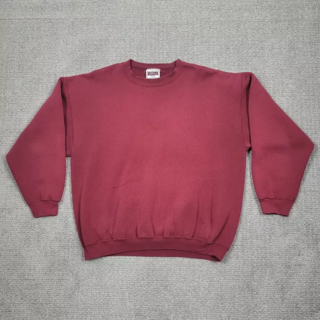 Vintage Brittania Levis Strauss Sweatshirt Mens XL Red Blank Crewneck