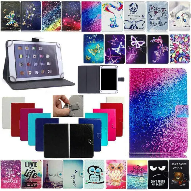 Universal Adjustable PU Leather Stand Case Cover For Android Tablet 10.1" 7" 8"