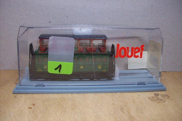 TRAIN HO JOUEF : VOITURE VOYAGEURS A IMPERIALE (1) Livré NEUVE (en boite 5649)