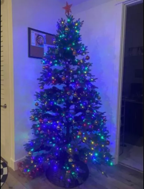 Artificial Holiday Christmas tree with color changing lights and storage bag