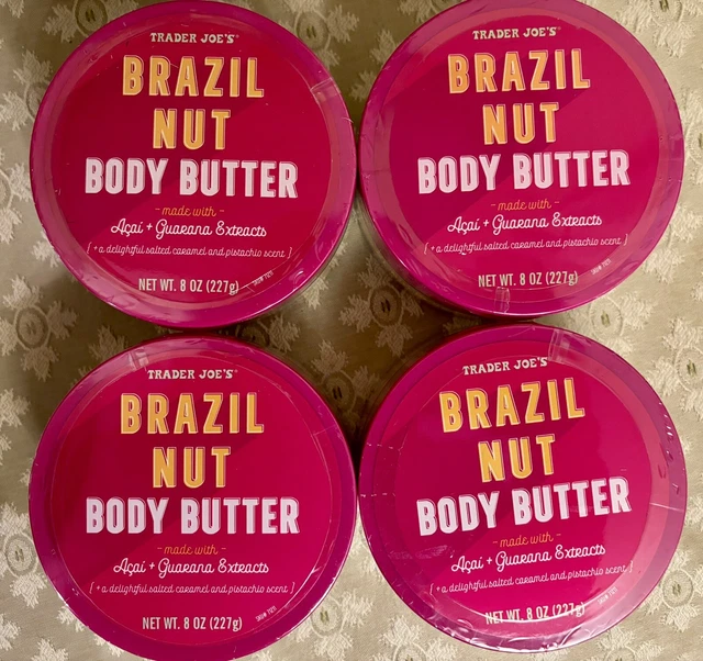 TRADER JOE’S BRAZIL Nut Body Butter Set Of Four BRAND NEW FREE SHIPPING