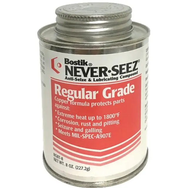NSBT-8 Silver Gray Regular Grade Anti-Seize Compound, 8 Fl. Oz. Brush Top Can