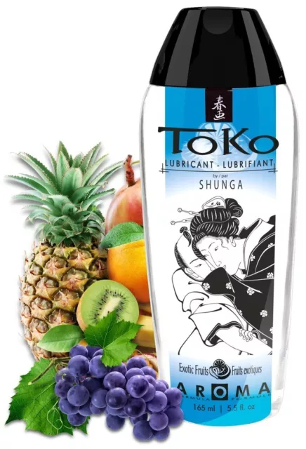 Gleitmittel  Toko Aroma Exotic Fruits 165 ml Wasserbasis Gleitgel Toy- Lubricant