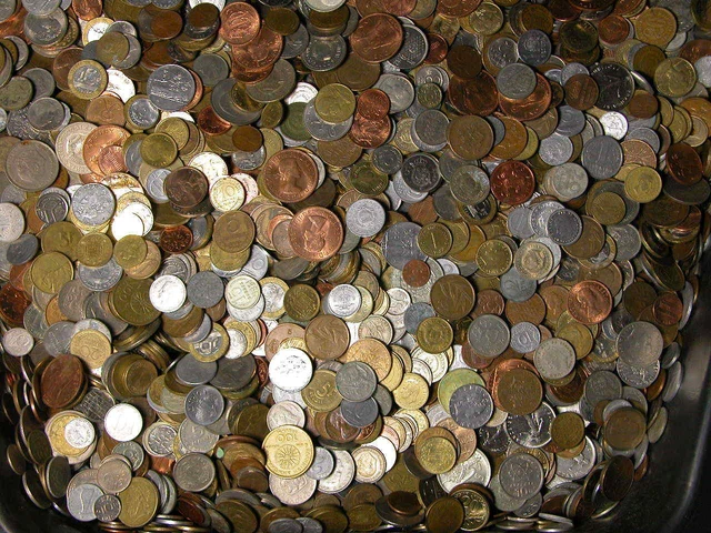 Konvolut Kiloware - Münzen Europa u. Nordamerika - 1 KILOGRAMM 1 Kg LOT Nachlass