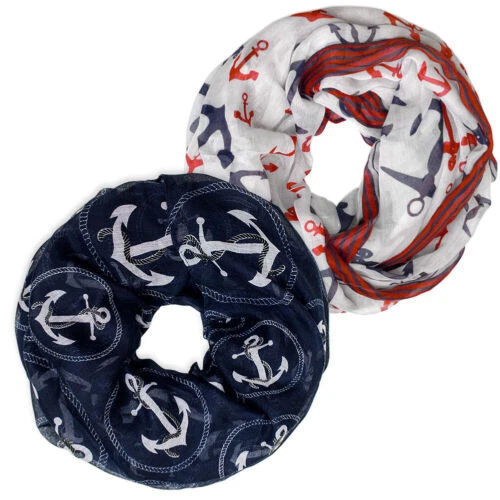 Foulard Soffice Con Bella Fantasia - Nero / Crema / Rosso Scuro - Foto 11