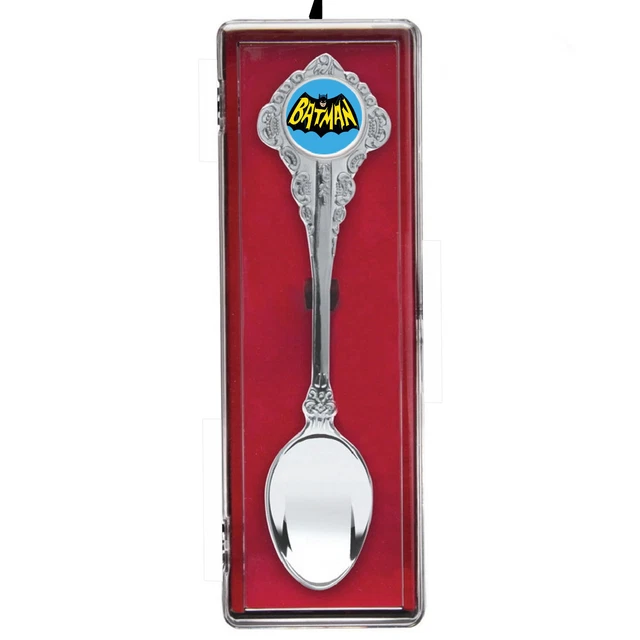 Retro Batman Batsignal 1966 style Spoon Collectors Souvenir with display case