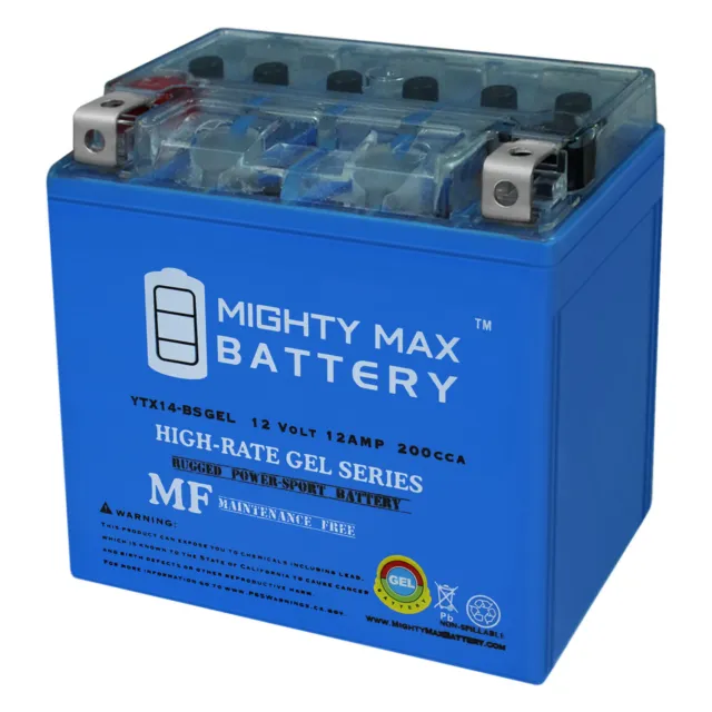 Mighty Max YTX14-BS GEL Replacement Battery for Antigravity ATX14-RS