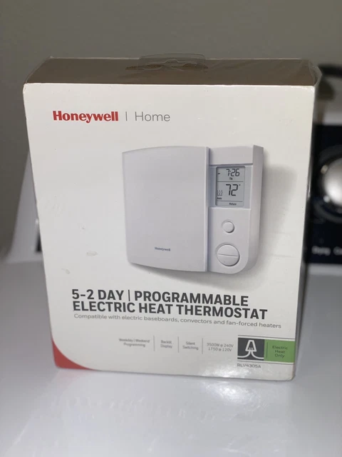 HONEYWELL HOME RLV4305A Programmable Electric Heat Thermostat $35.00 ...