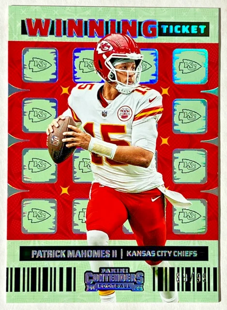 2022 Patrick Mahomes II #d /99 Panini Contenders Silver Winning Ticket #WT-PMA