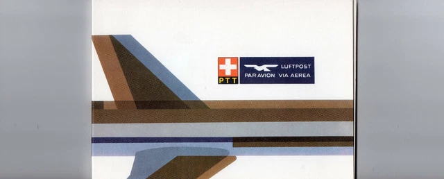 Schweiz Flugpost SF 81.9 5 Swissair Jubiläumssternflüge in Sondermappe