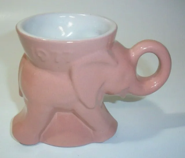Vintage Frankoma 1977 Republican GOP Political Elephant Mug Cup