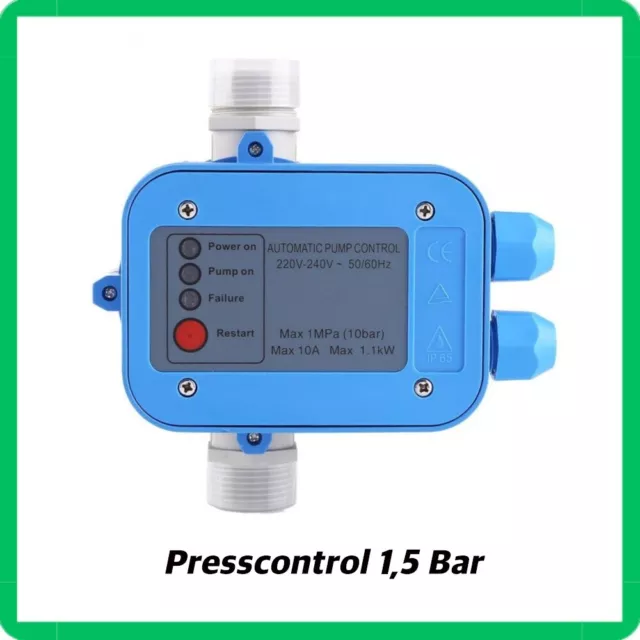 presscontrol press control pressostato elettropompa autoclave regolabile 1,5 bar 2