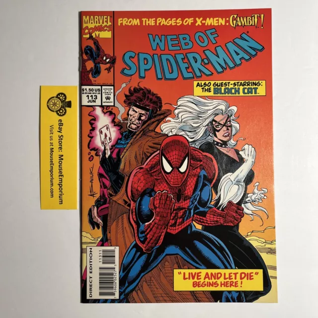 Web of Spider-Man #113 Direct Edition | NM- | 1994 Marvel Comics Orange Cover