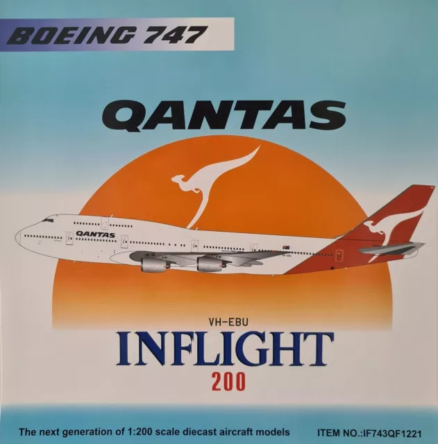 Inflight200 1:200 Qantas 747 300 Nalanji In Her Plain Livery.. EBU