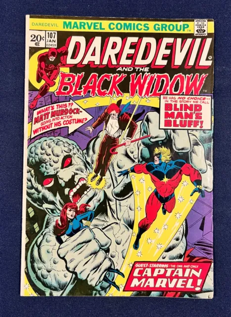 Daredevil # 107 - Starlin cover & Thanos cameo VF- Cond.
