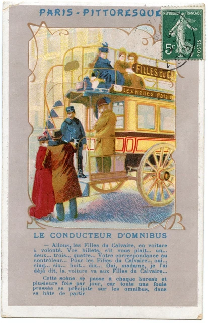 Paris. Picturesque. The Bus Driver. The Bus Driver