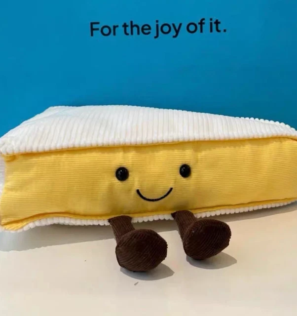 JELLYCAT AMUSEABLES BRIE Cheese Plush BNWT Dust Bag Christmas Gift £18. ...