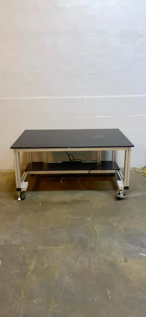 59x39x30 Rolling Lab Desk Table Epoxy Top