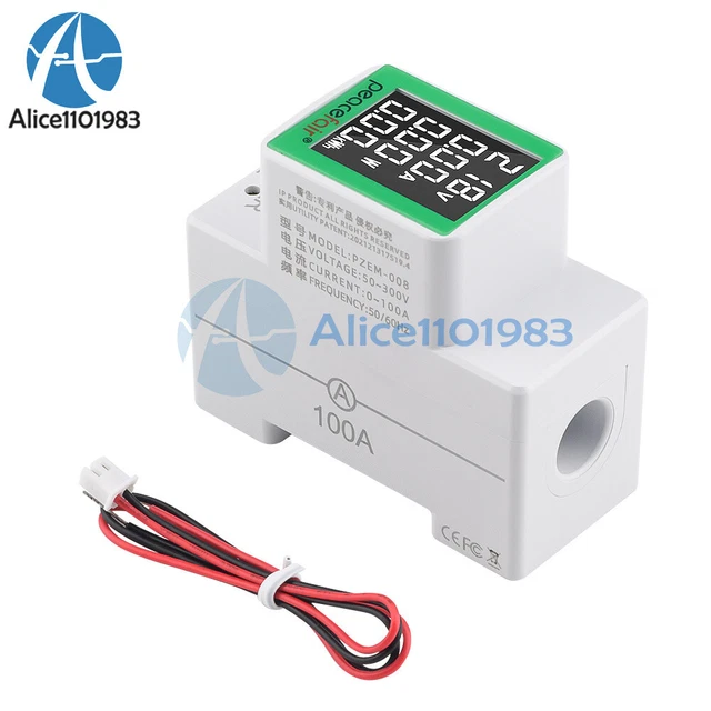 VOLTMETRO CORRENTE DISPLAY Digitale 50-300V CA Wattmetro Multifunzione VOLTMETRO CORRENTE DISPLAY Digitale 50-300V CA Wattmetro Multifunzione