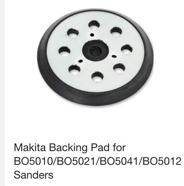 Makita 125mm 5” Orbital Sander Backing Pad Velcra Base BO5041,BO5031,BO5030,DD