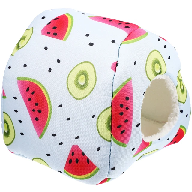 2x Schlafen Frettchen Guinea Pig Hideout Hamster Warme Bett Für Winter Hause 7