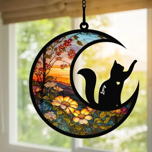 Durable Pet Pendant Handcrafted Exquisite Acrylic Suncatcher Unique Dog Sympathy
