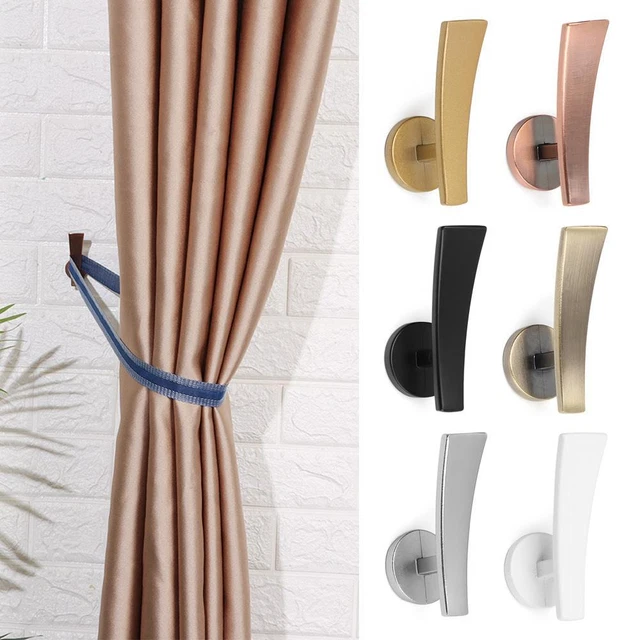 Hold Modern Wall Hanger Mounted Metal Hooks Curtain Holdback Curtain Holder