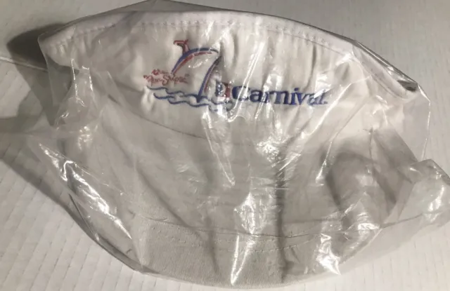 New In Package Vintage Carnival Cruise Line “the Fun Ship” Employee Visor Hat