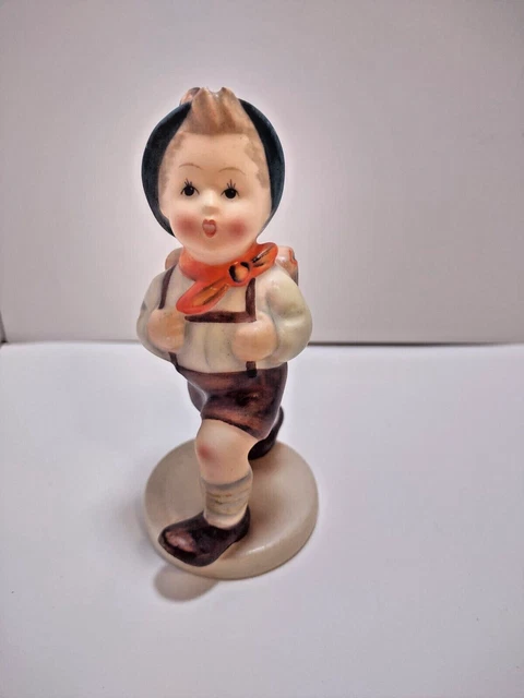 Vintage Schoolboy Hummel Figurine, Statue, Collectible Figurine, Boy Backpack